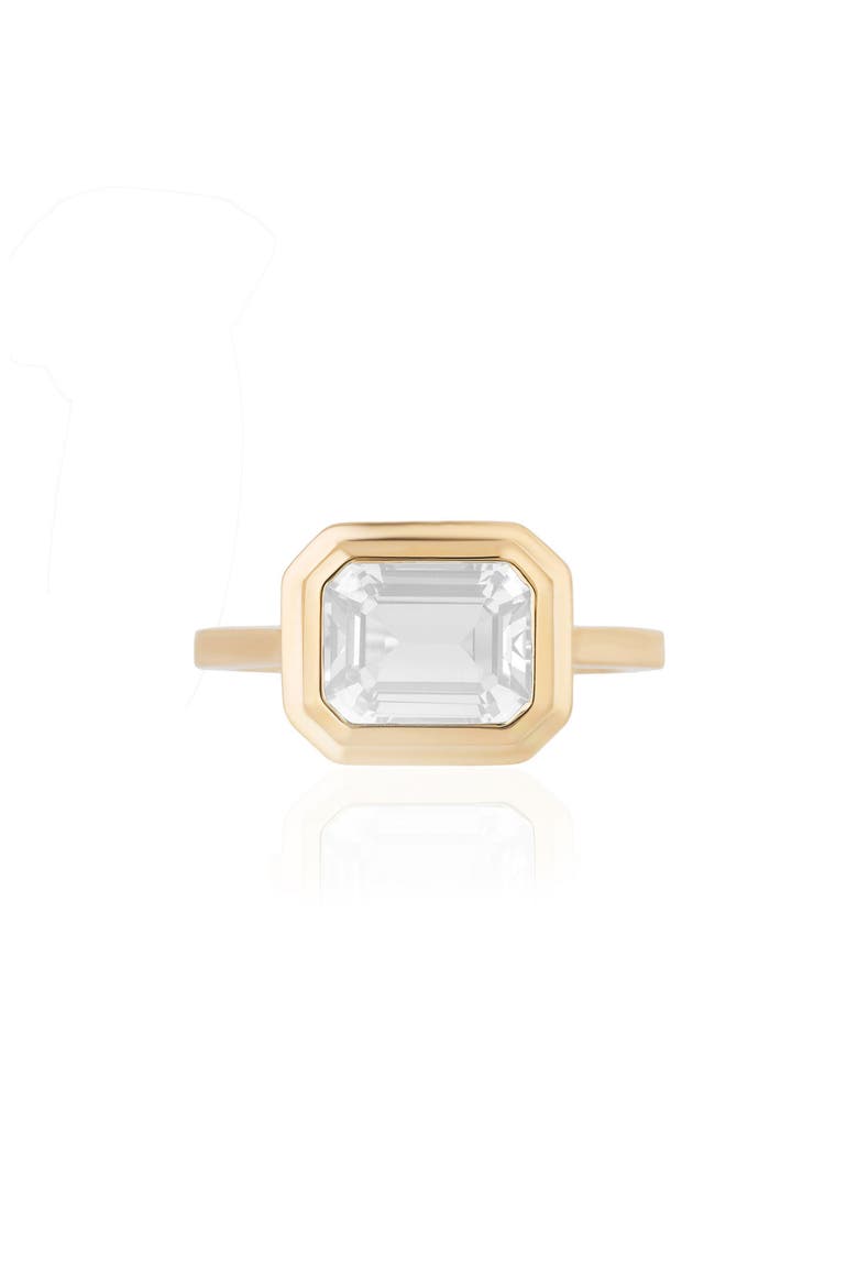 Manhattan Emerald Cut Ring, Main, color, MOON QUARTZ