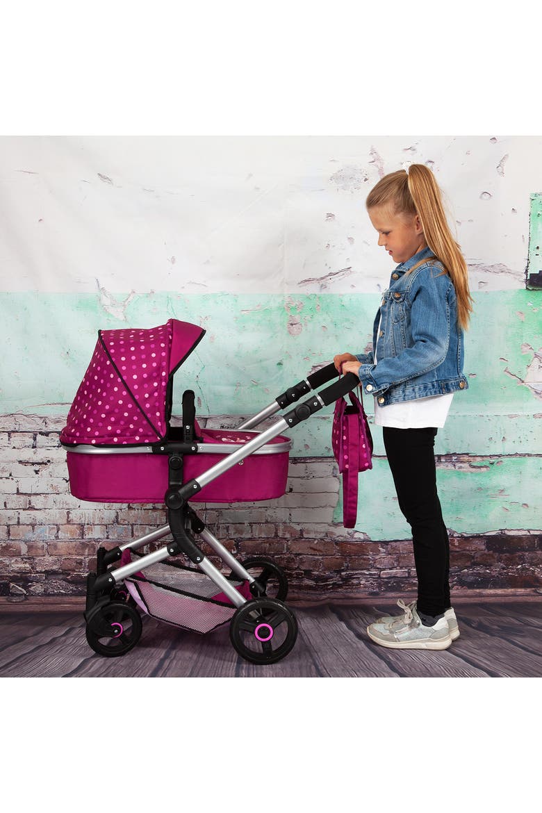 City Doll Pram For Dolls Up to 20 Inches, Alternate, color, Red