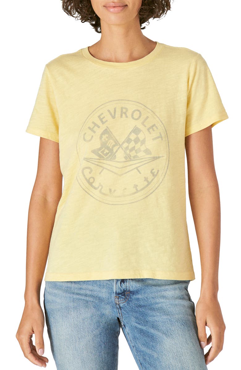 Lucky Brand Chevrolet Graphic Tee, Main, color, 