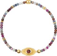 Karma and Luck Spiritual Power - Sapphire Mix Evil Eye Charm Bracelet