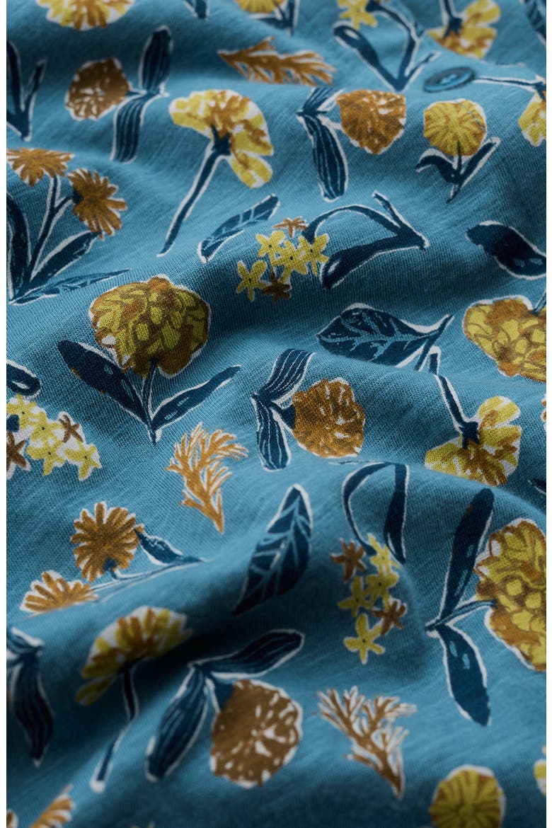Studio Glass Organic Cotton Top, Alternate, color, PLANT CUTTINGS CADET
