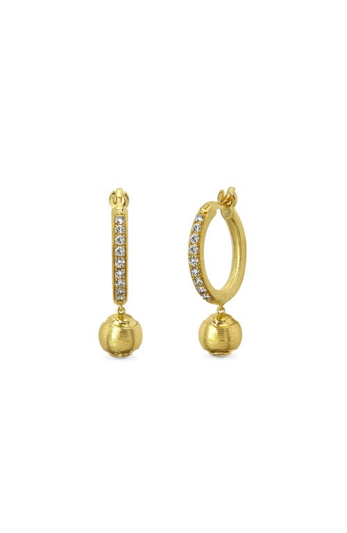 Pascal The Tennis Ball Hoop Earring, White Diamond Pavé