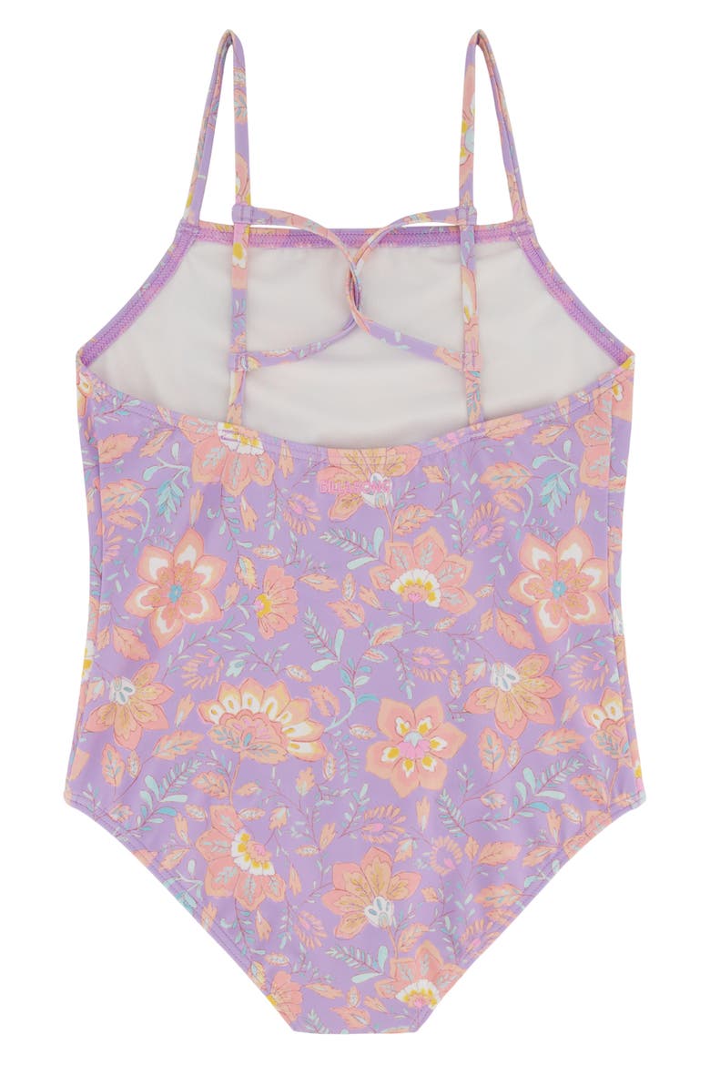 Kids' Hideaway Hippie One-Piece Swimsuit, Alternate, color, PEACEFUL LILAC