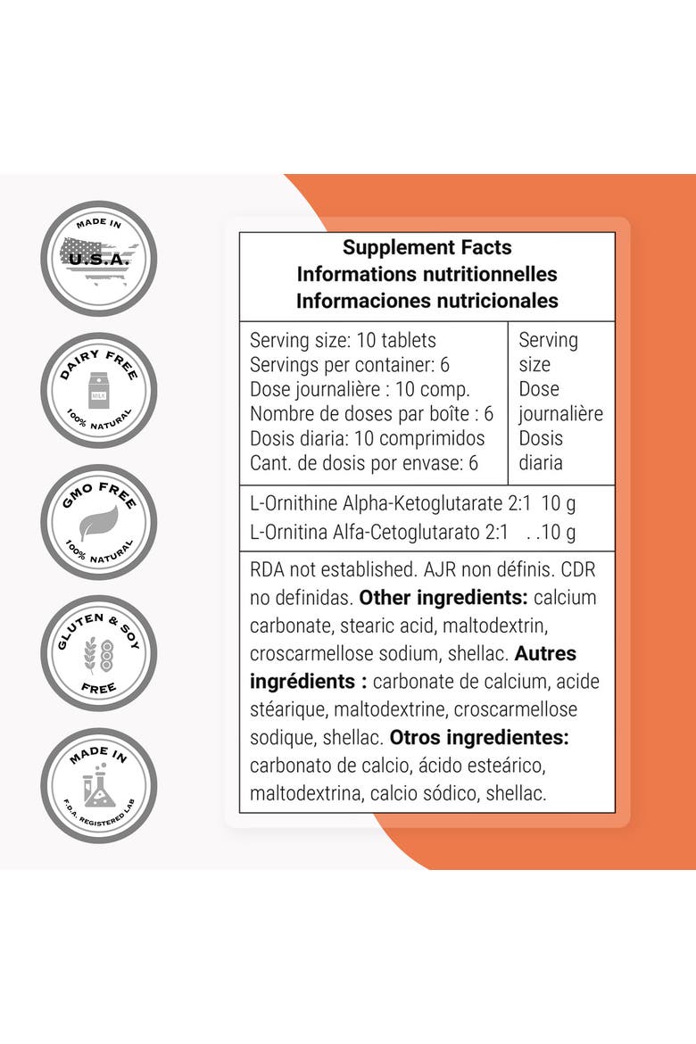 Ornithine Alpha Ketoglutarate, Alternate, color, None