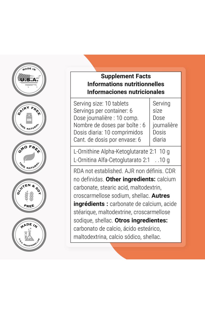 SuperSmart Ornithine Alpha Ketoglutarate, Alternate, color, NO COLOR