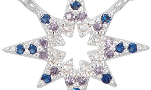 Estella Bartlett North Star Cubic Zirconia Pendant Necklace In Metallic