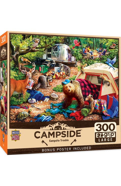 Campsite Trouble 300 Piece Jigsaw Puzzle