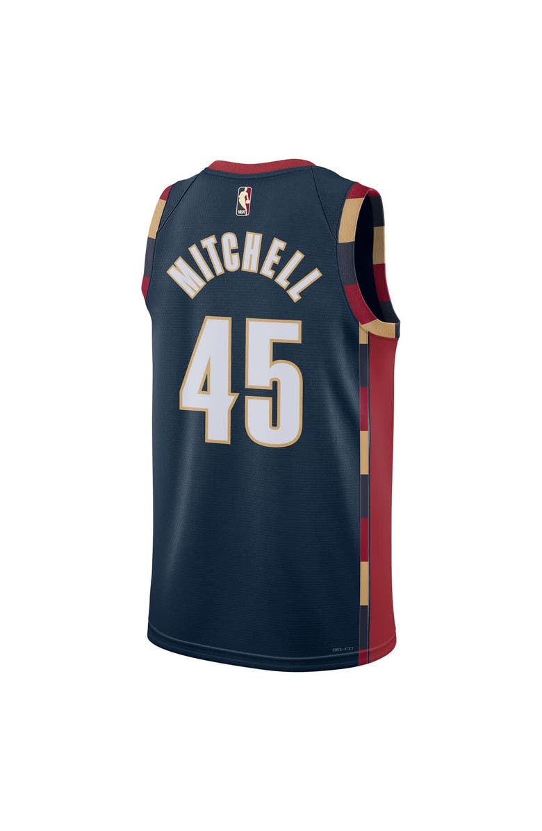 Nike Unisex Nike Donovan Mitchell Navy Cleveland Cavaliers Swingman Jersey - Classic Edition, Alternate, color, Navy