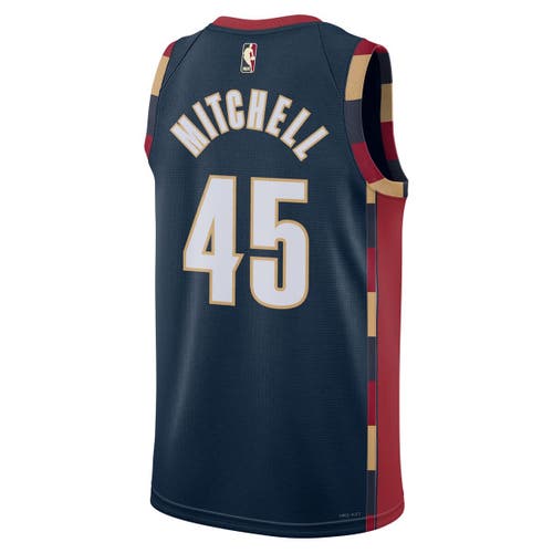 Nike Unisex  Donovan Mitchell Navy Cleveland Cavaliers Swingman Jersey In Blue
