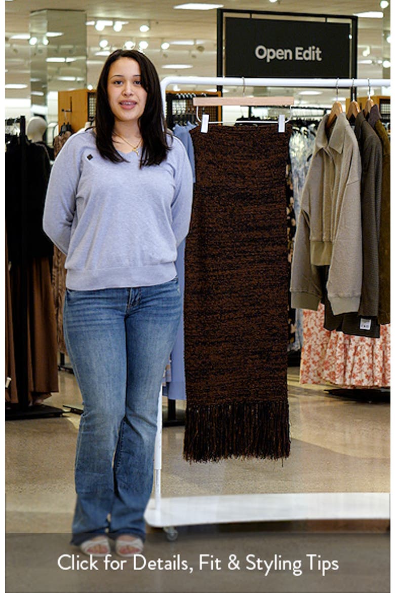 Strapless Fringe Bouclé Dress video