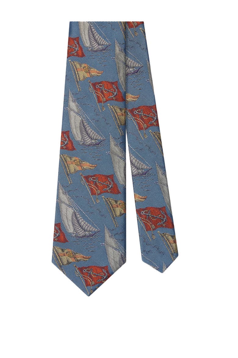 Robert Boat Flags Best of Class Necktie, Main, color, Blue