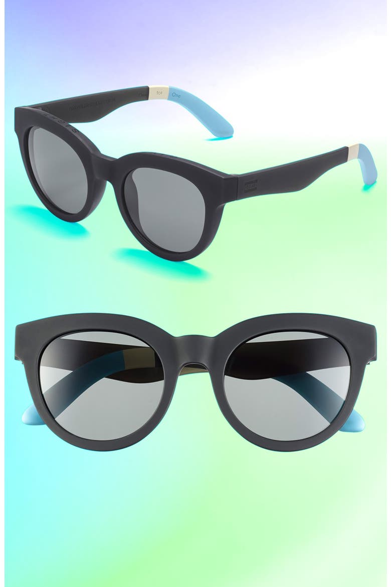 'Traveler' 52mm Sunglasses, Main, color, BLACK