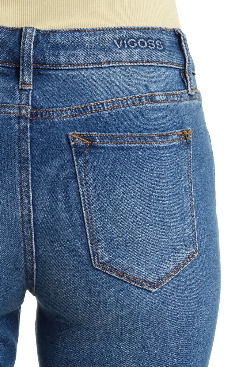 A V DENIM Marley Midrise Straight Leg Wide Cuff Jeans, Alternate, color,