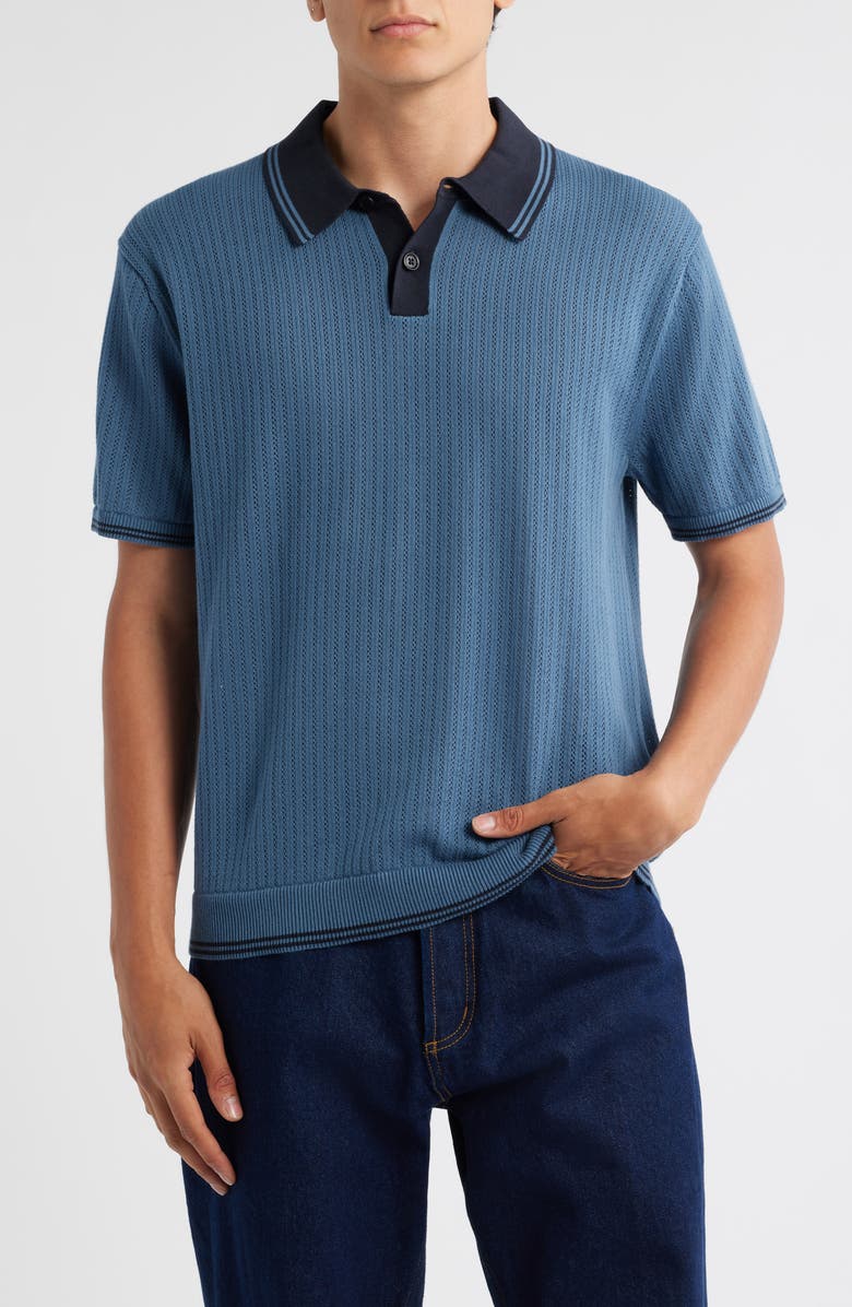 PS Paul Smith Organic Cotton Texture Knit Sweater, Main, color, 