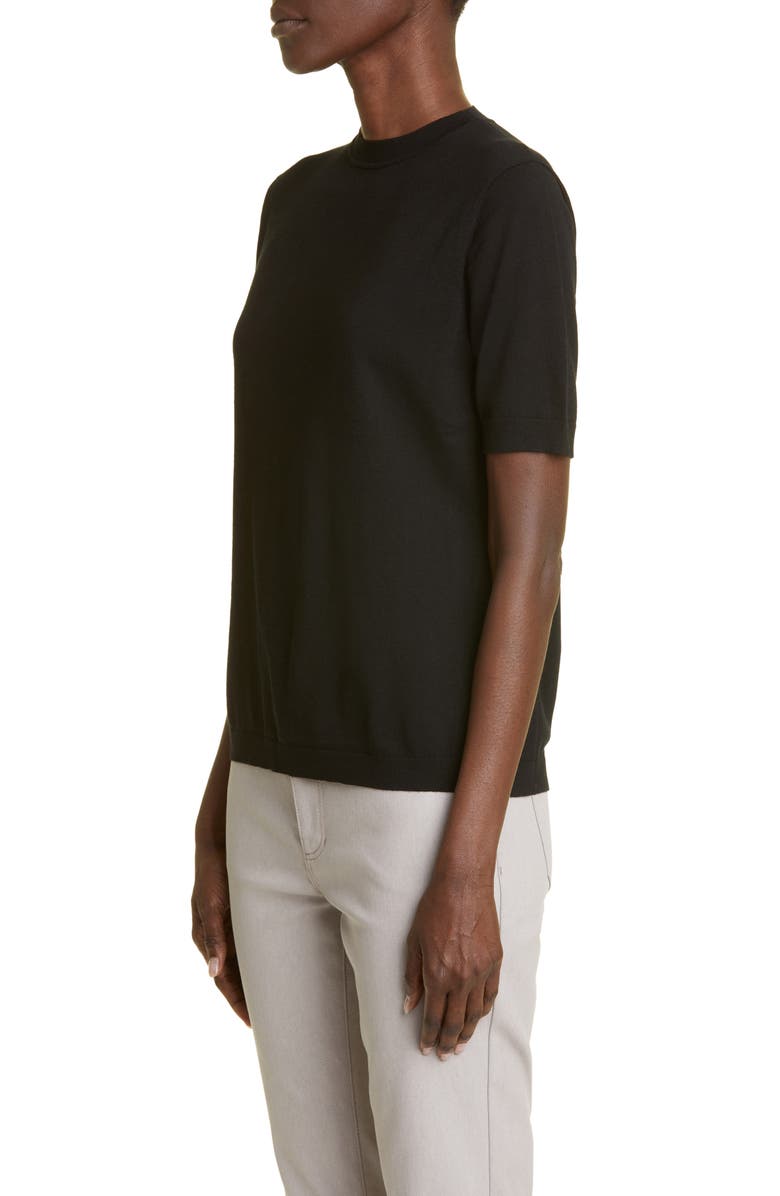 Lafayette 148 New York Short Sleeve Sweater, Alternate, color,