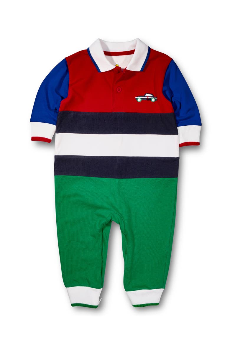 Jersey Knit Longall With Race Car, Main, color, Multicolor
