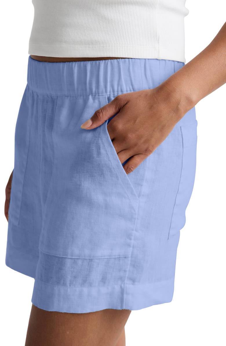 Beyond Yoga Softwash Linen Easy Shorts, Alternate, color, Pastel Periwinkle