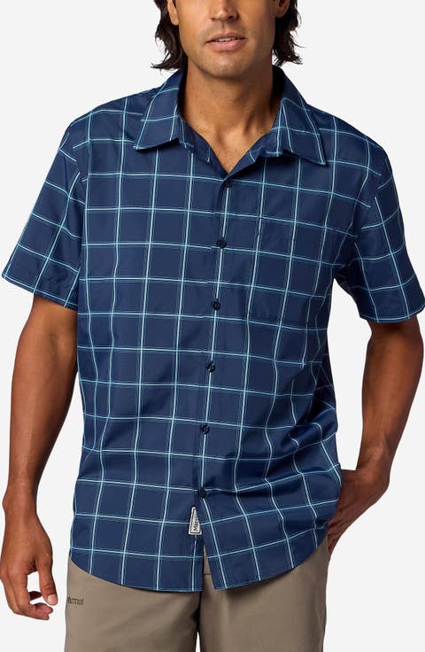AirExchange UPF Short Sleeve Button-Up Shirt