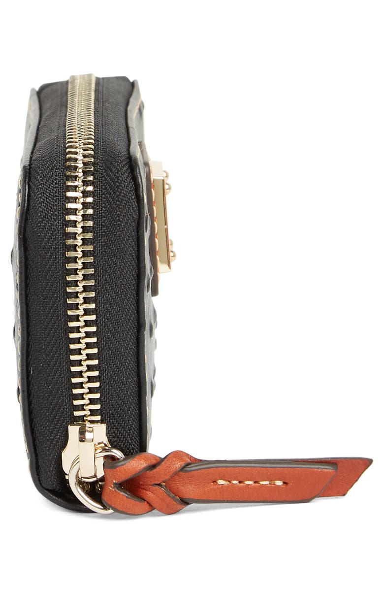 Dooney & Bourke Large Zip Around Leather Wallet, Alternate, color, 