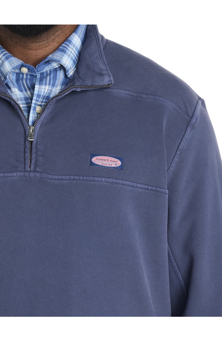 vineyard vines Big & Tall Surf Terry 1/4-Zip Shep Shirt, Alternate, color, Nautical Navy