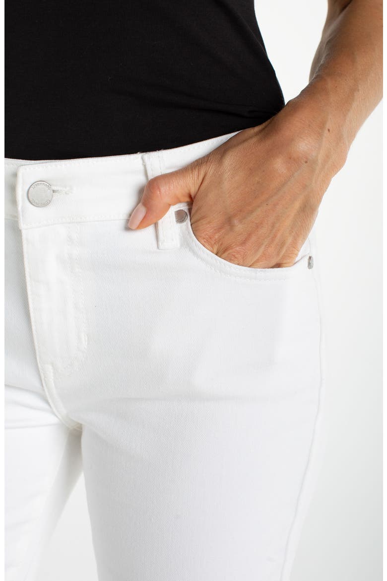 Side Slit Capri Jeans, Alternate, color, BRIGHT WHITE