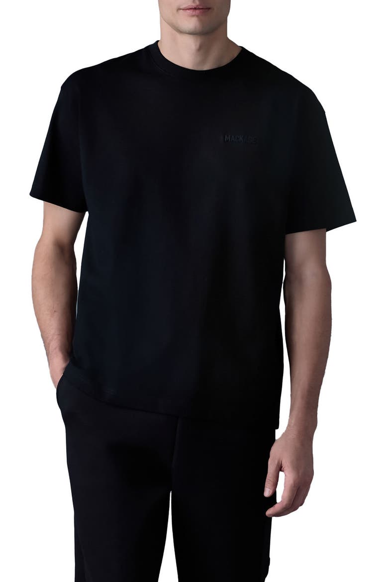 TEE-R Silicone Logo Organic Cotton T-Shirt, Main, color, BLACK