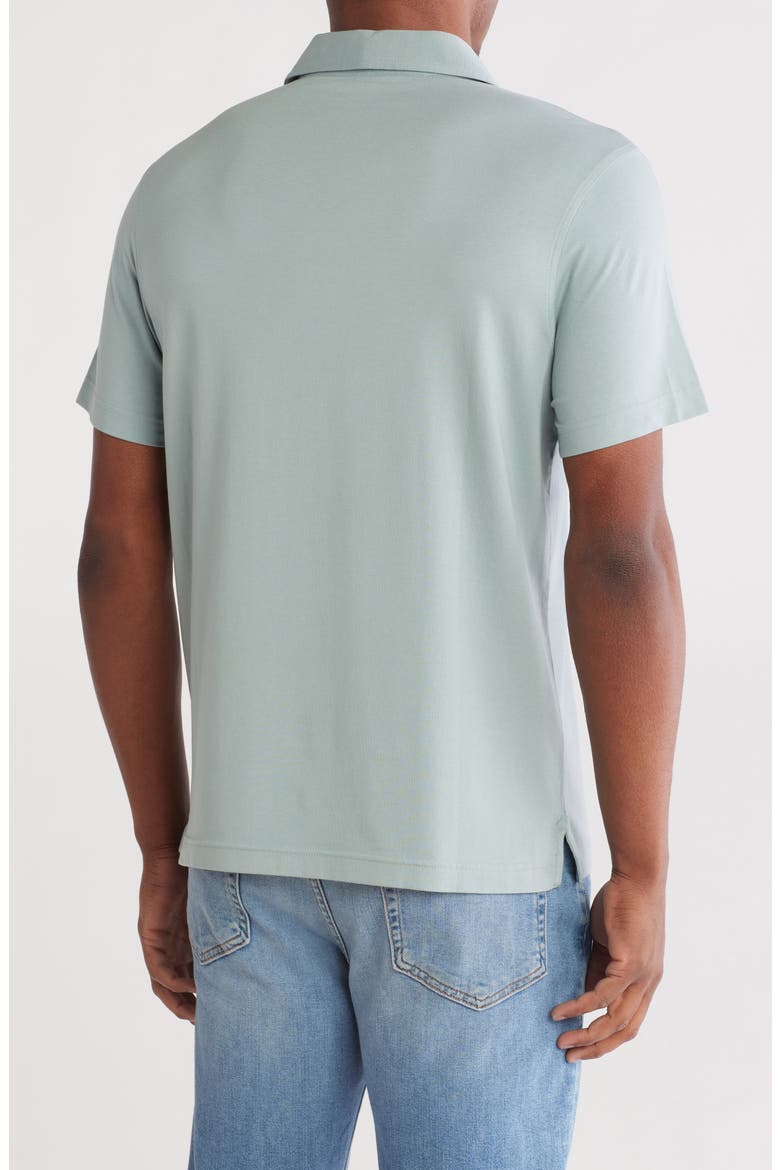 Cotton & Modal Polo, Alternate, color, GREY BLUE