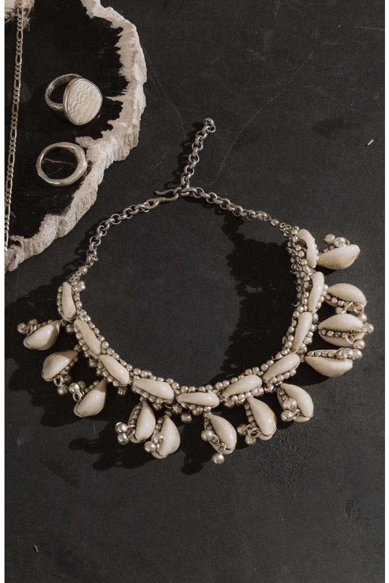Lakshmi Shell Choker, Alternate, color, SILVER