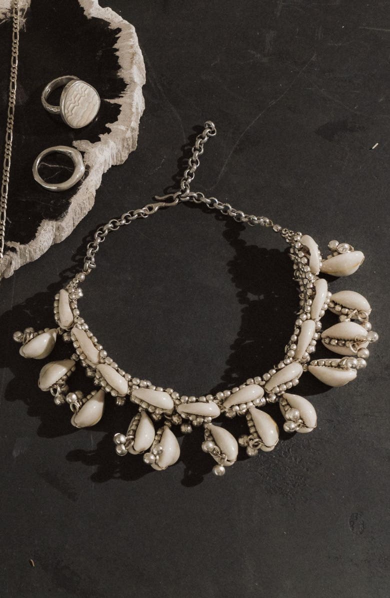 Child of Wild Lakshmi Shell Choker, Alternate, color, Silver