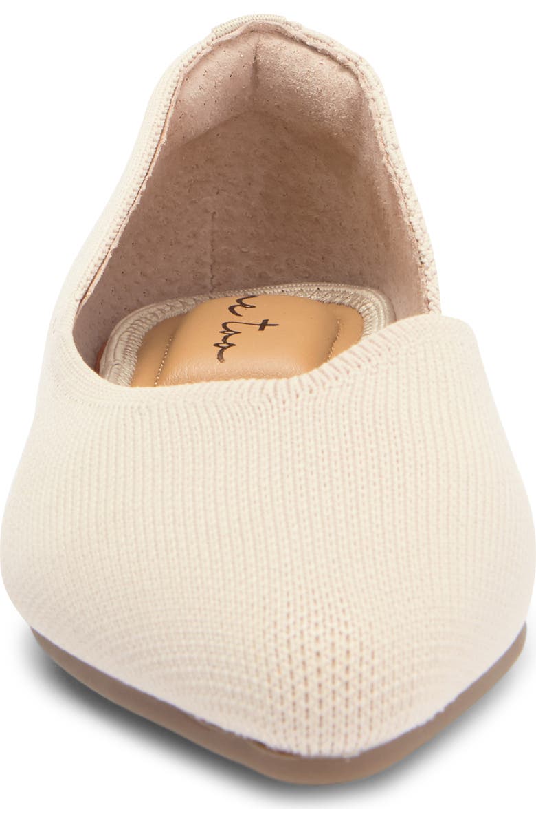 Me Too Aria Half d'Orsay Flat, Alternate, color, Muslin