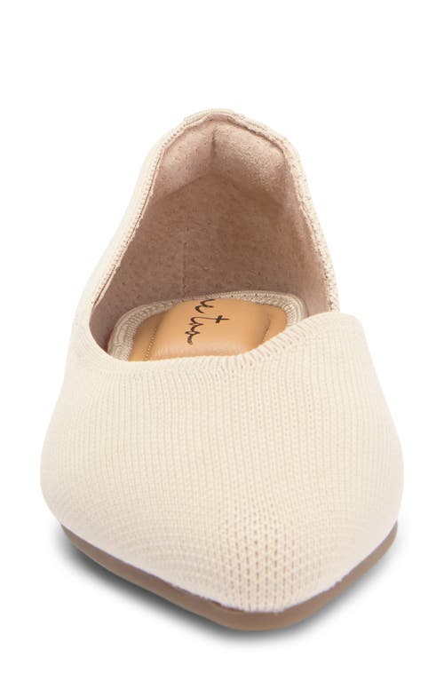 Me Too Aria Half D'orsay Flat In Muslin