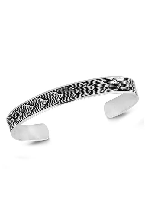 Men's Etched Cuff Bracelet