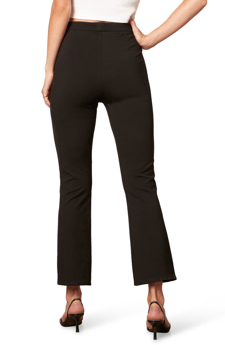 cupcakes and cashmere Roxana Crop Kick Flare Ponte Pants, Alternate, color, 