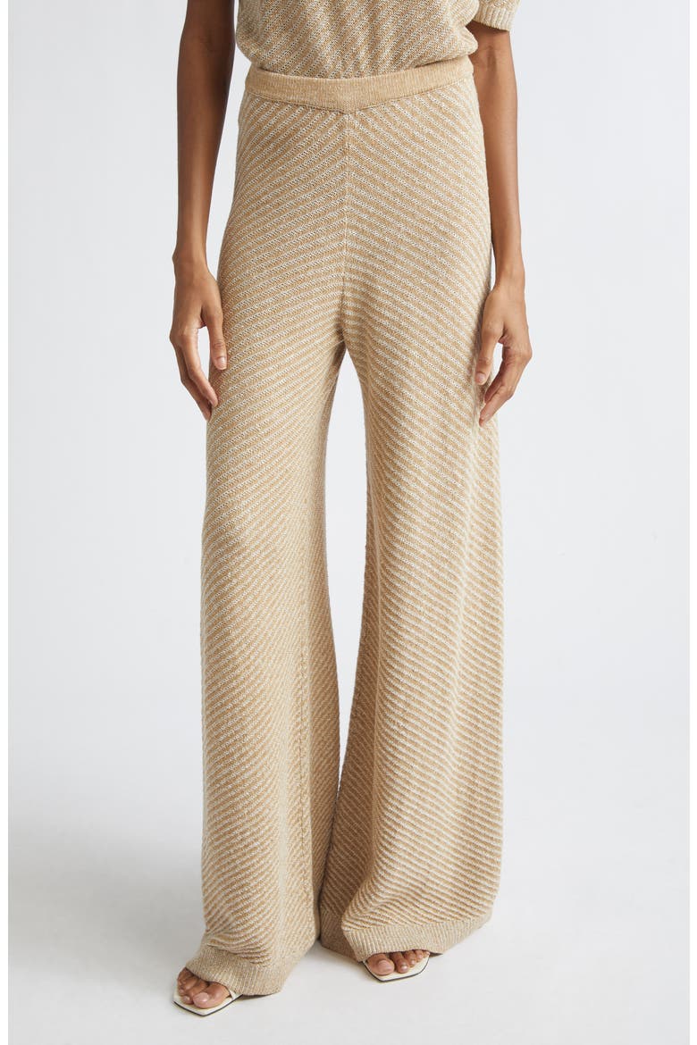 Lilibet Pull-On Knit Flare Pants, Main, color, DRIFTWOOD