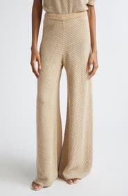 Toccin Lilibet Pull-On Knit Flare Pants