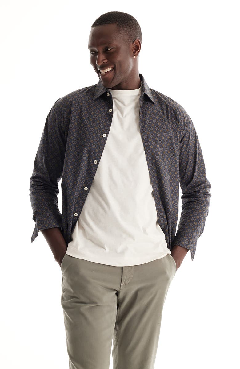 SOFT CLOTH Soft Italian Woven Point Collar Shirt, Alternate, color, 