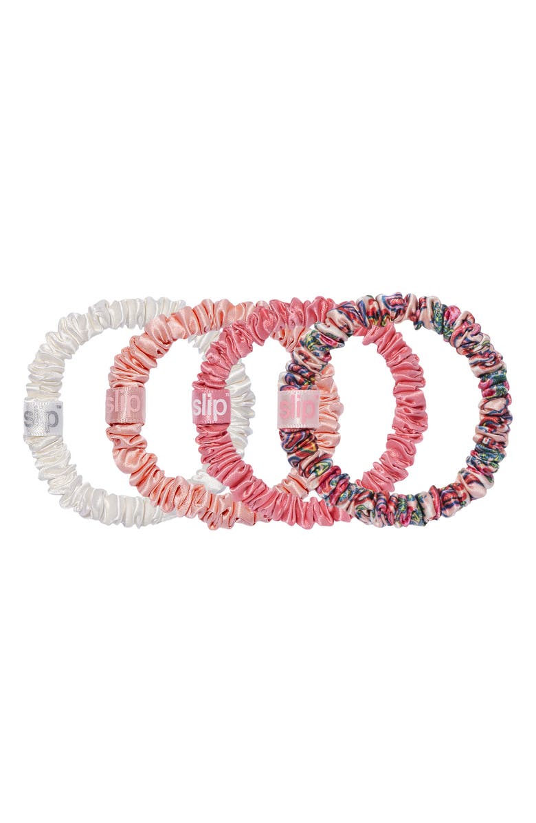 slip Pure 4-Pack Skinny Scrunchies Ornament Set, Alternate, color,