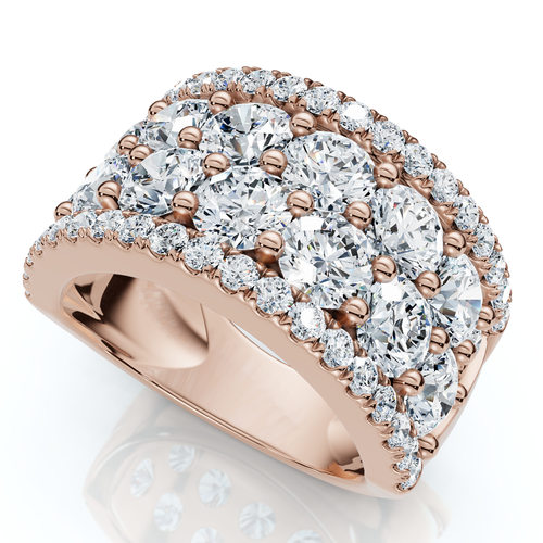 Bliss Diamond 3 1/2ct Diamond Wedding 11mm Wide Anniversary Ring 14k Gold Lab Grown