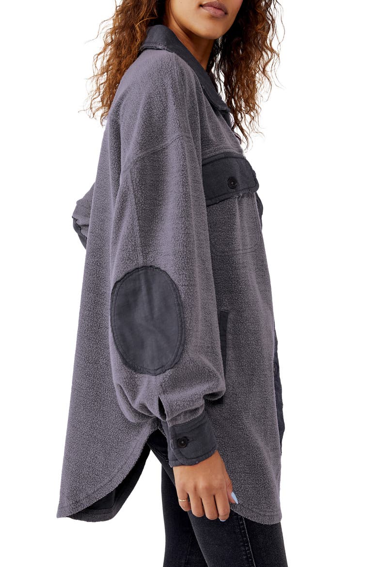We the Free Ruby Fleece Shirt Jacket, Alternate, color, INCENSE