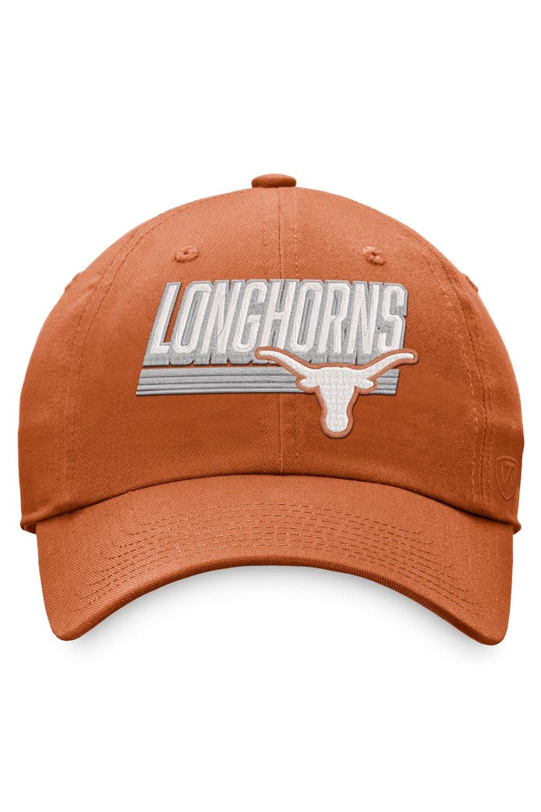 Men's Top of the World Texas Orange Texas Longhorns Slice Adjustable Hat, Alternate, color, Burnt Orange