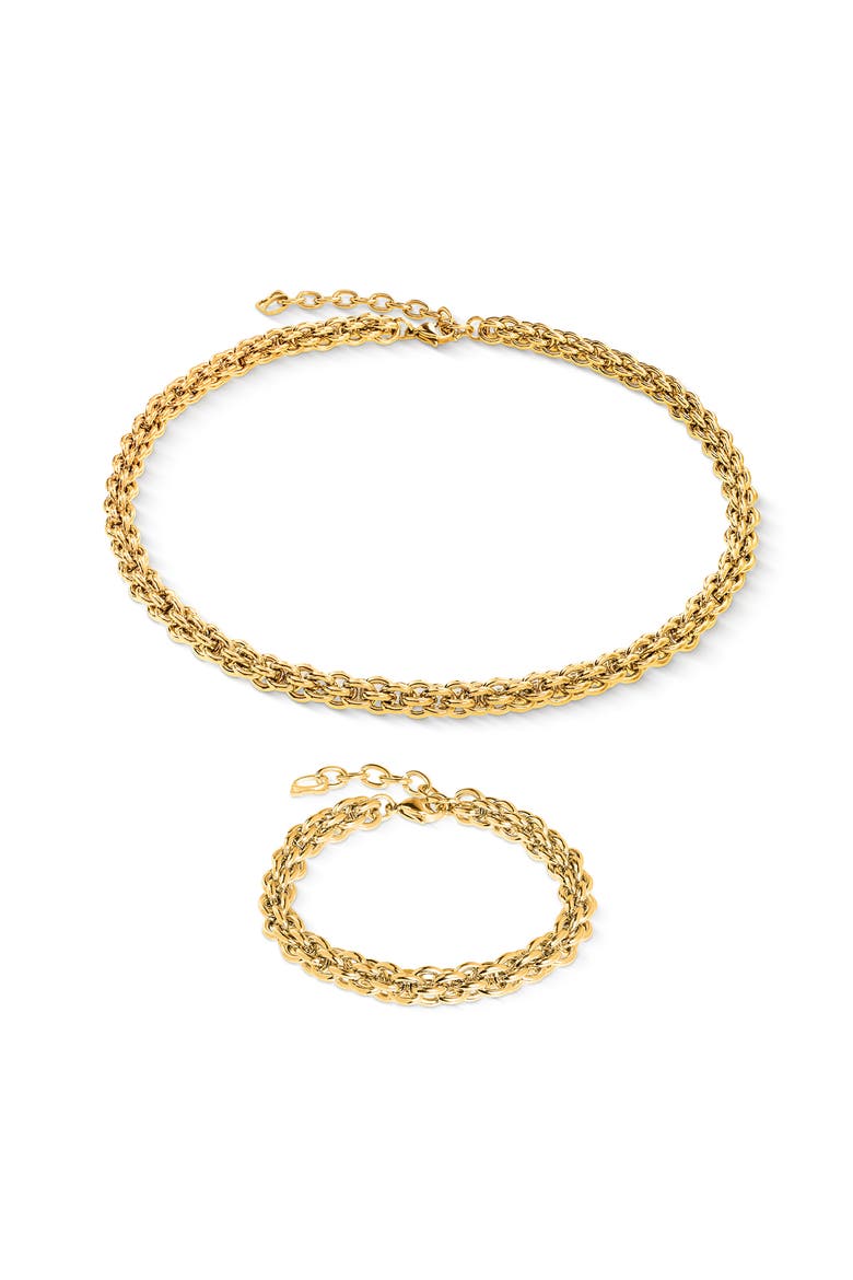 Mesh Chain Classic Bracelet, Alternate, color, Gold