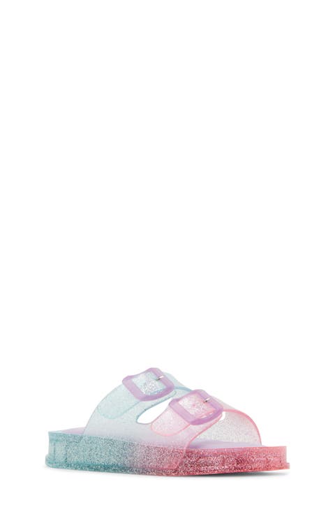 JLolli Glitter Rainbow Jelly Sandal (Little Kid & Big Kid)