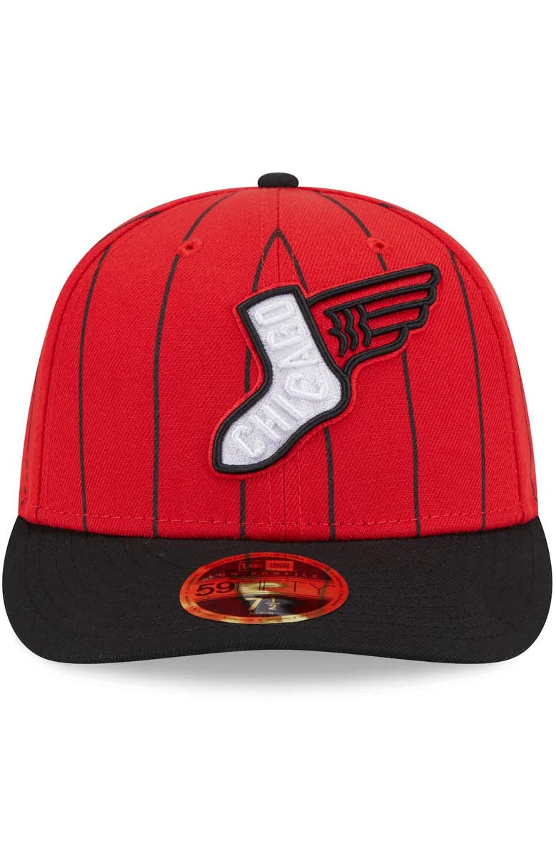 New Era Men's New Era Red/Black Chicago White Sox 2025 City Connect Low Profile 59FIFTY Fitted Hat, Alternate, color, Red