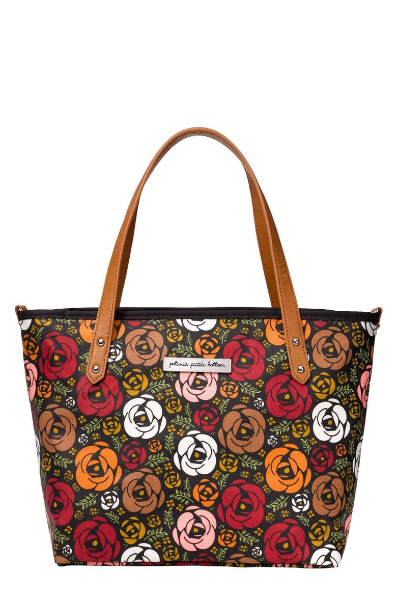 'Downtown Mini' Coated Canvas Diaper Tote, Main, color, GARDENS OF GILLINGHAM