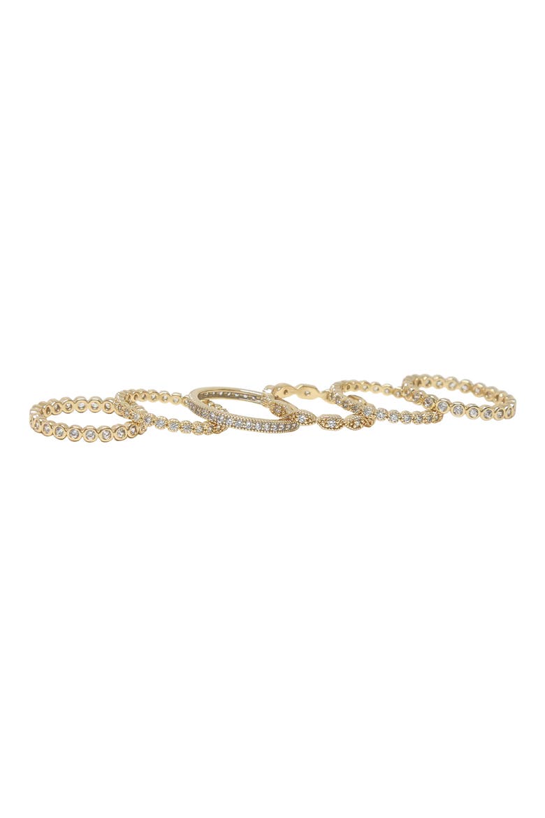 Set of 6 Stacking Rings, Main, color, GOLD