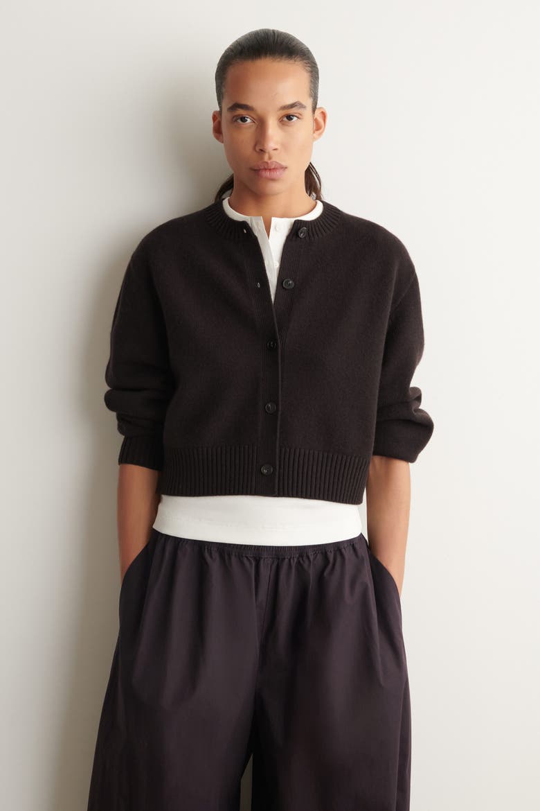 Merino Wool Sweater, Main, color, BROWN