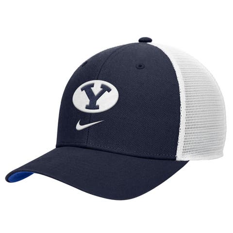 Men's Nike Navy BYU Cougars Rise Trucker Dri-FIT Adjustable Hat