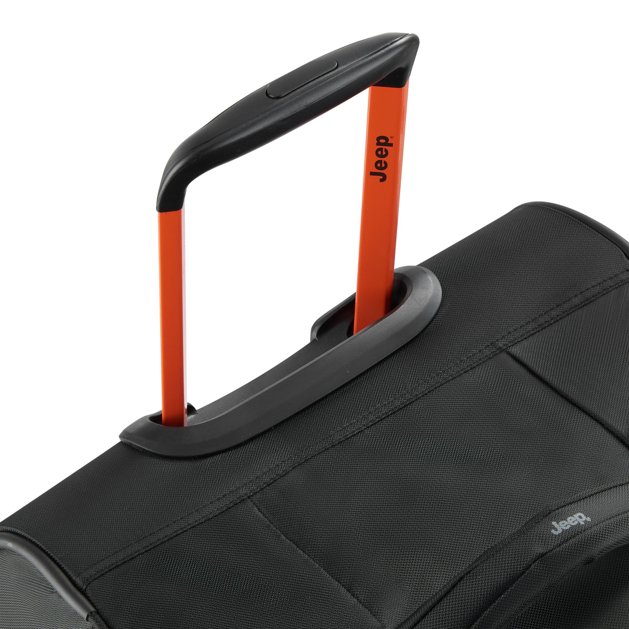 JS009D 31 Inch Two Wheel Rolling Travel Duffle Bag, Alternate, color, Black