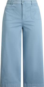 Lauren Ralph Lauren High Waist Stretch Cotton Crop Pants