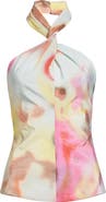 Christopher John Rogers Moonshine Twist Halter Top